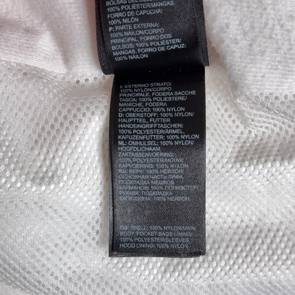 The North Face Resolve Jacket Womens XL White Waterproof Hooded Rain Shell Coat - Picture 12 of 12